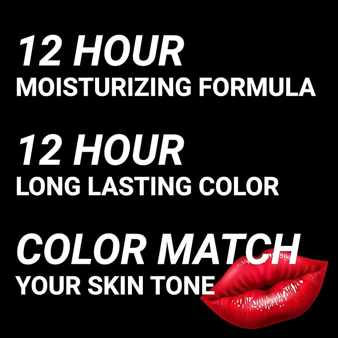 MOODmatcher Twist Stick Original Color-Change Lipstick, Red-12 Hour Long Wear, Waterproof, Ultra Hydrating With Aloe & Vitamin E, Smudgeproof, faderproof & Kissproof (Light Blue)