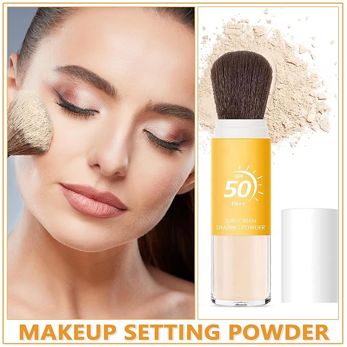 Mineral Sunscreen Setting Powder, Mineral Brush Powder, SPF All Skin