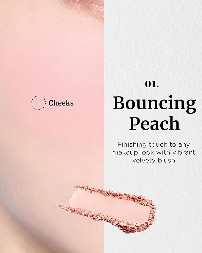 VDL Cheekstain Pastel Blush for Cheeks (Bouncing Peach, 0.2oz
