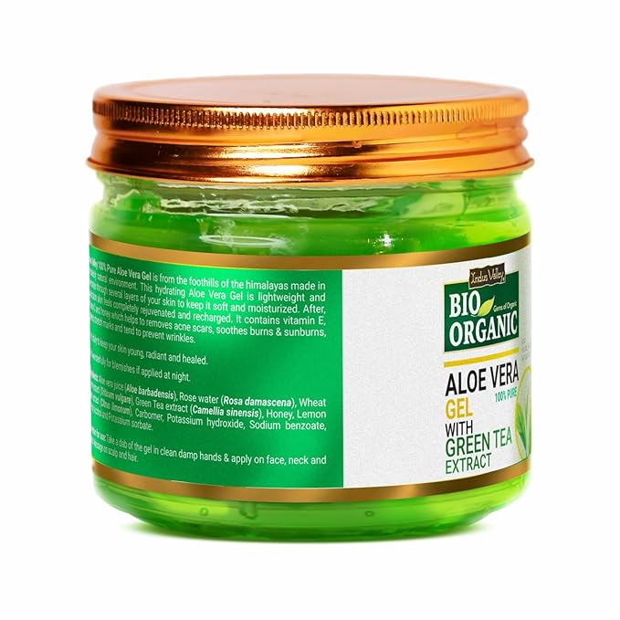 INDUS VALLEY Non-Toxic Aloe Vera Gel for Acne, Scars, Glowing & Radiant Skin Treatment (175 ml)