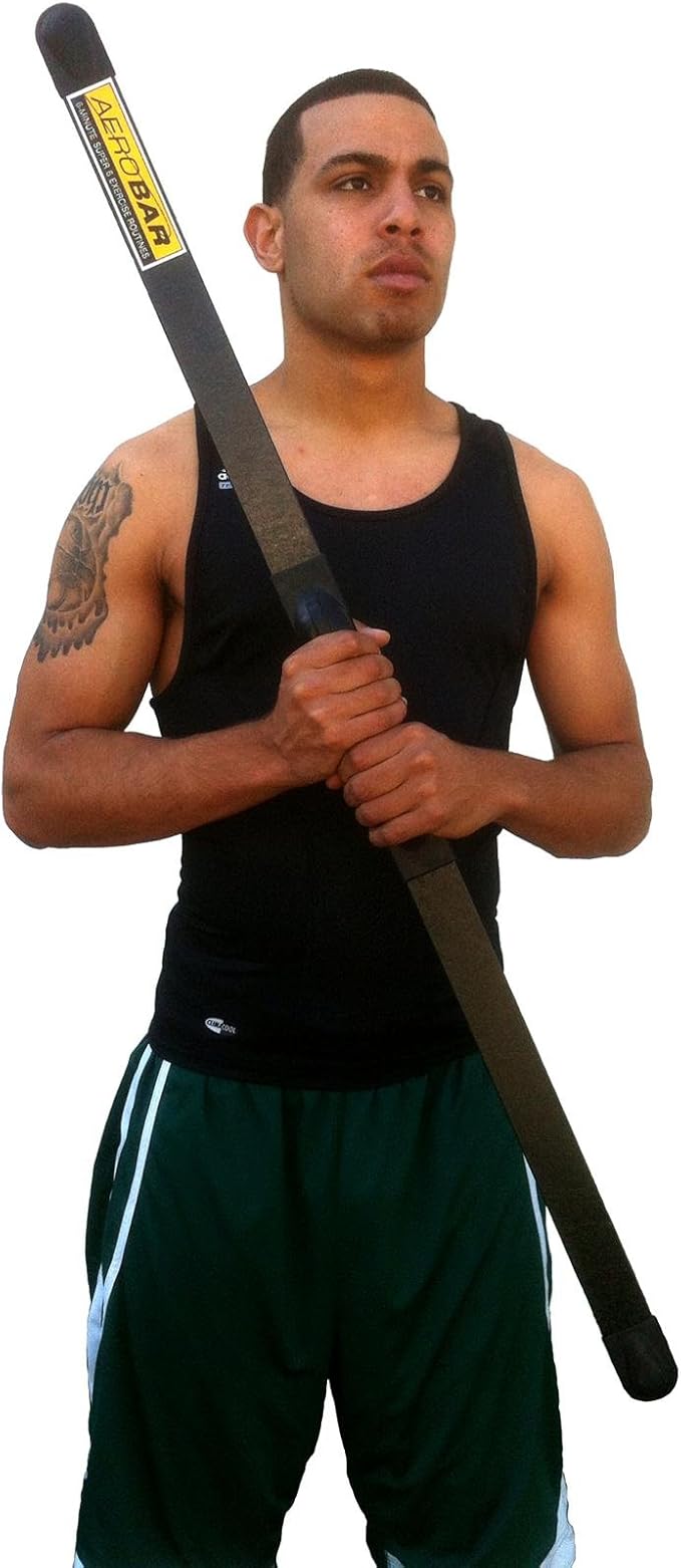 Aerobar Fiberglass Oscillating Slim Bar Core Muscle Trainer 48 inch