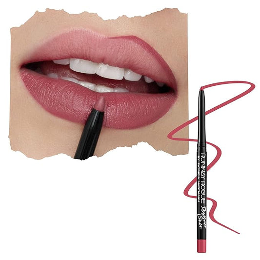 Runway Rogue Designer Liner Lip Pencil, Matte Muted-Raspberry Lip