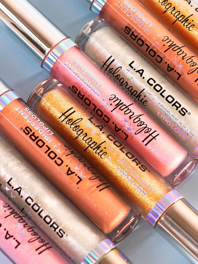 L.A. COLORS Holographic Iridescent Lipgloss, Sugared CLG421