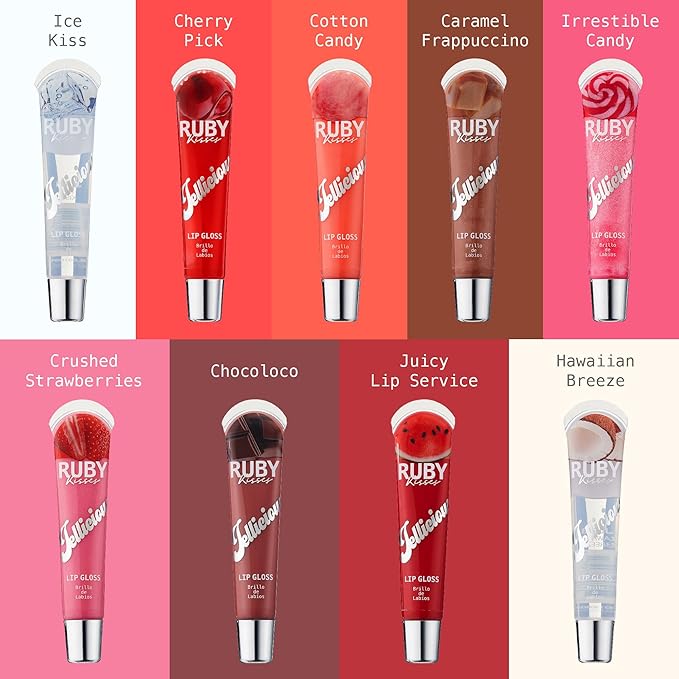 Ruby Kisses Jellicious Mouth Watering Lip Gloss JLG04 (3 PACKS)