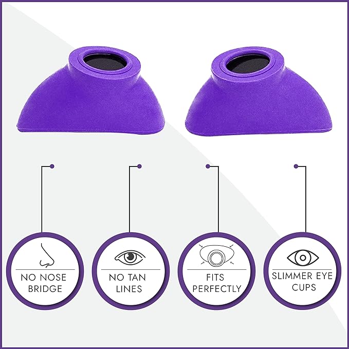 Super Sunnies Slim Flex UV Eye Protection, FDA Compliant Individual Tanning Goggles Eyeshields