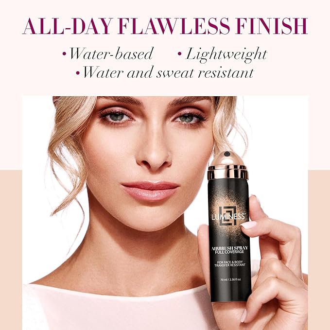 LUMINESS Spray Airbrush Foundation Makeup, Shade 030 - fl oz