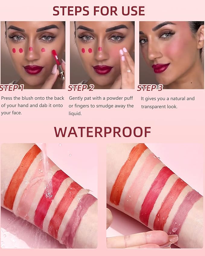 Liquid Blush Wand, Creme Matte Finish Looking, Dewy -# 02