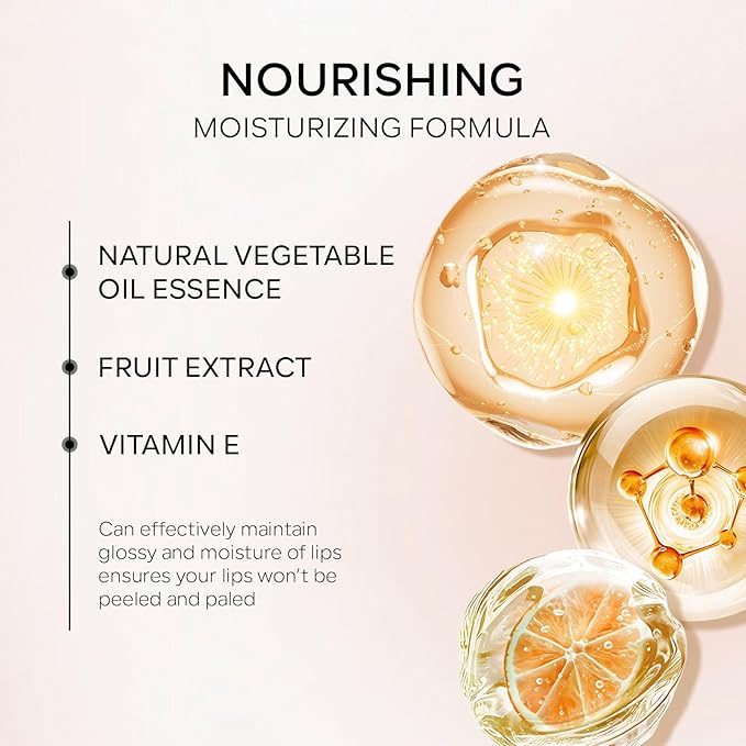 Hydrating Lip Glow Oil, Plumping Moisturizing Lip Oil Gloss, Smooth Lip Lines Plump Lip,Transparent Plumping Clear Glossy Tinted Balm Care 0.2Fl oz #Black Candy