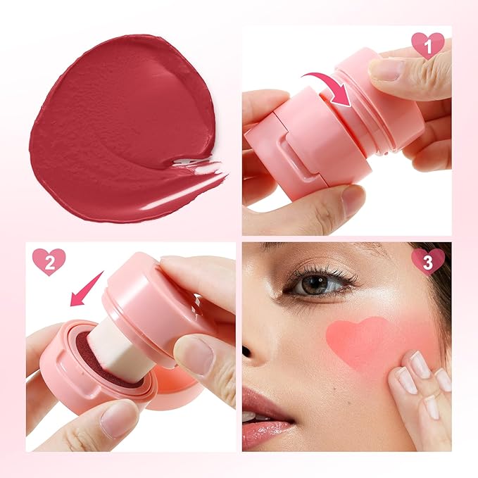 Boobeen Liquid Blush for Cheeks, Buildable & Blendable