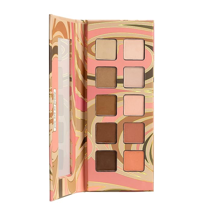 Pacifica Pink Nudes Mineral Eyeshadow Palette, 10 Neutral Shades, For Natural or Smoky Eye Look, Naked Eye Makeup, Longwearing & Blendable, Vegan, Cruelty Free Ophthalmologist Tested