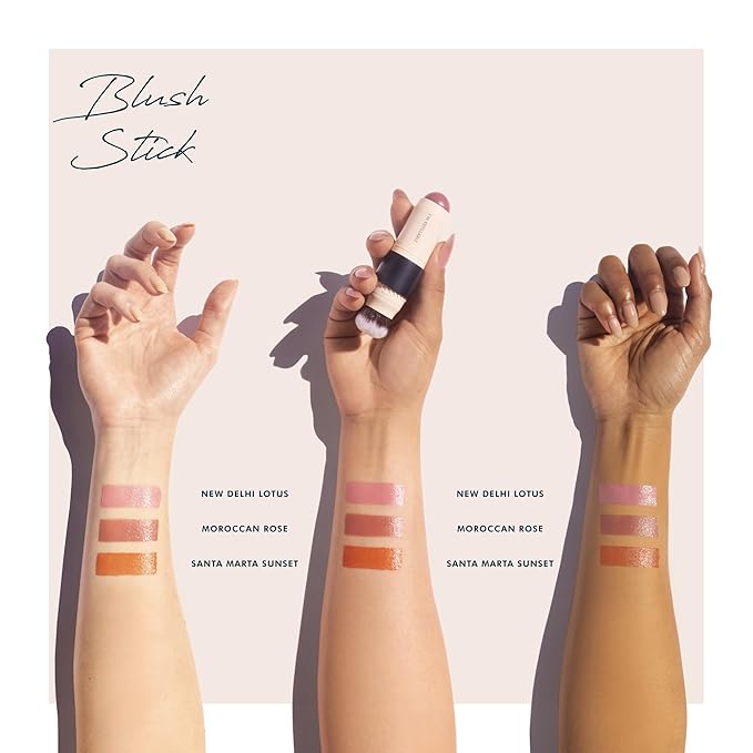 Trestique Blush Stick, Vegan Blush Stick With Built-In Stick,