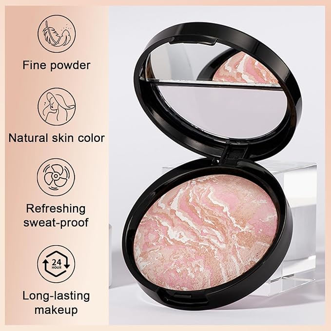 Baked Powder Foundation Makeup, Brighten Color Correcting Foundation