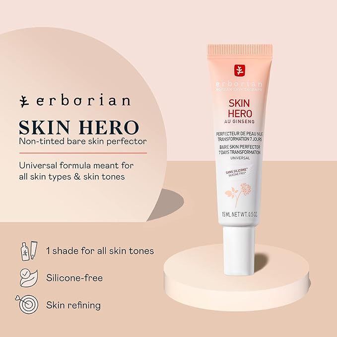 Erborian Skin Hero with White Ginseng, Facial Concealer Korean Skincare
