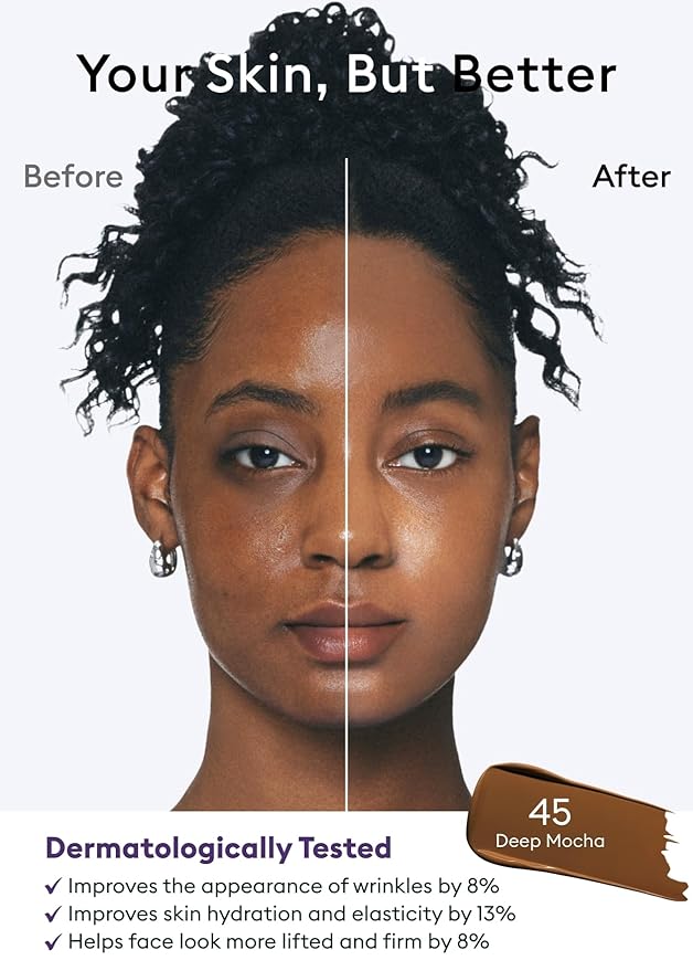 MISSHA M PERFECT COVER SERUM BB CREAM No.45 Deep Mocha- Deep with Cool Undertone, Skin Tint, Tinted Moisturizer, Skin Care Foundation Makeup, Superfood Complex, Glass Skin, Korean Makeup, 1.18 Fl oz