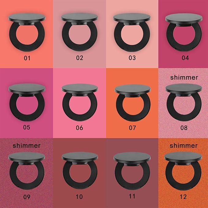 Blush Powder Face Makeup, Matte Natural Glow Blushing Blush 4