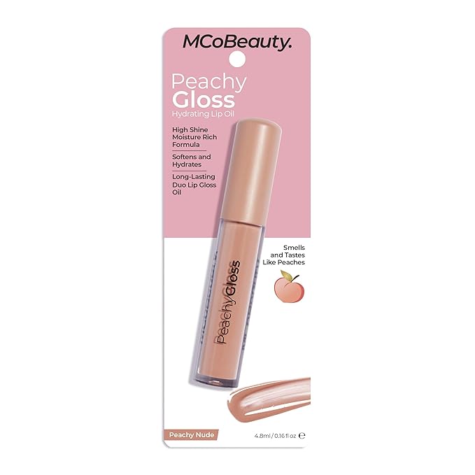 MCoBeauty Peachy Gloss Hydrating Lip Oil - Softens Gloss