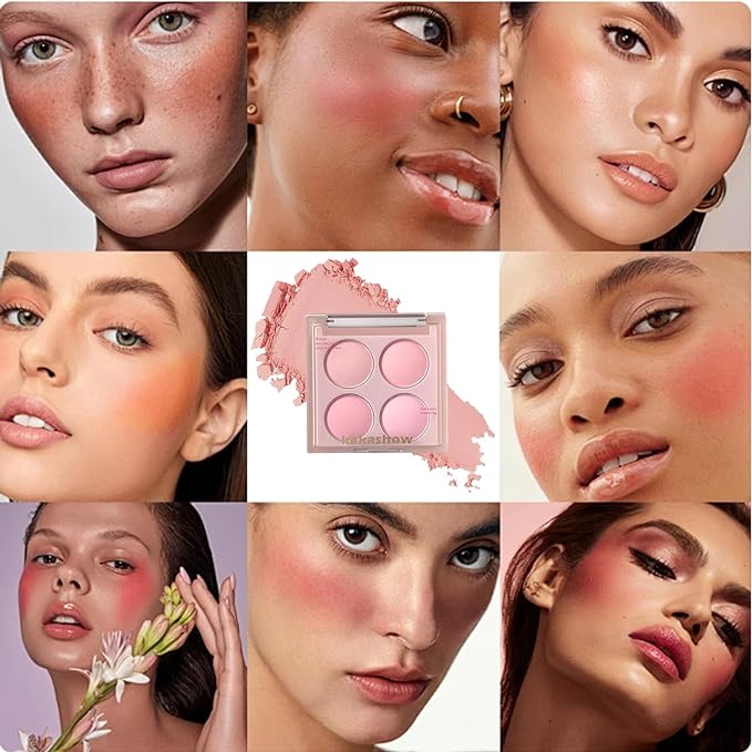 Matte Blush Powder Palette, Blending Mood Cheek, 4 1.84 ounces)