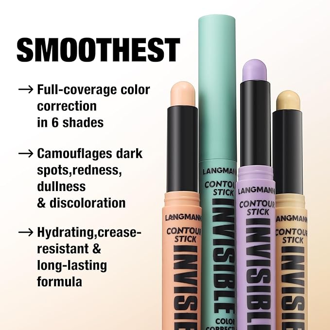 Contour Stick Corrects Skin Tone Bronzer Waterproof Sweat Concealer Natural