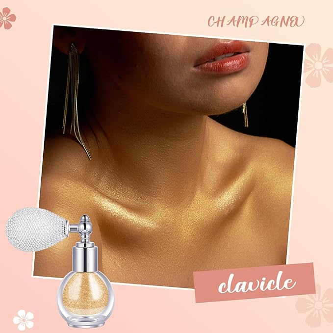 3 Pcs Glitter Spray for Hair and Body,