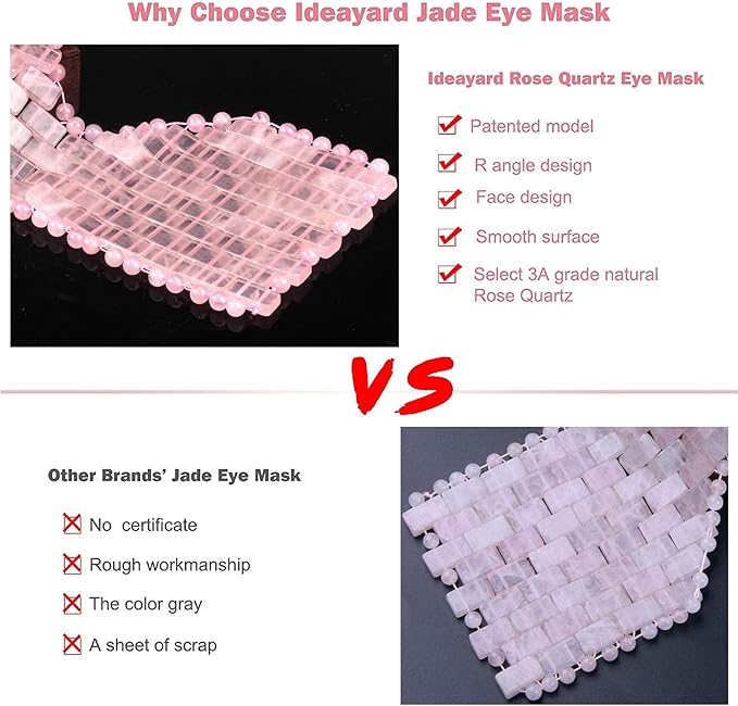 Rose quartz eye mask, cooling