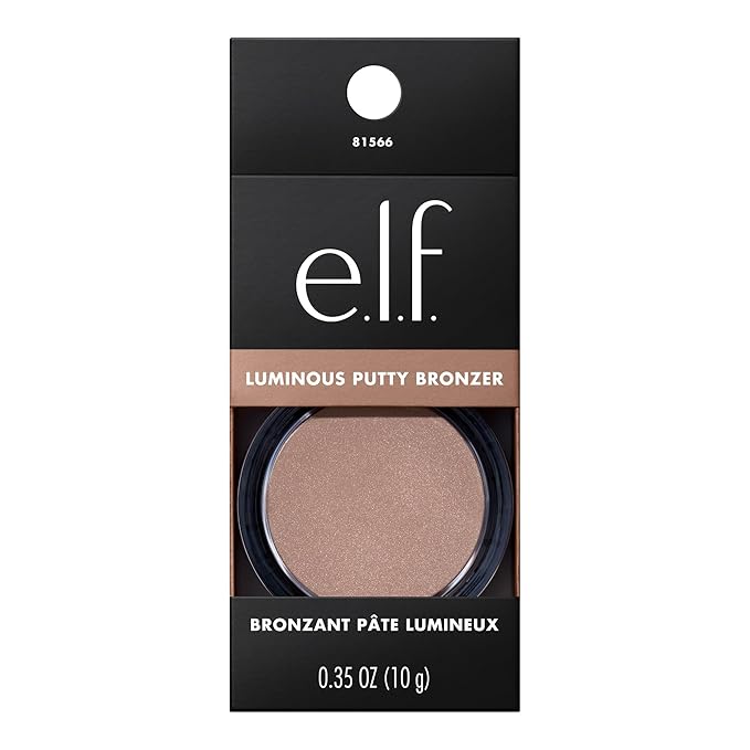 e.l.f. Luminous Putty Bronzer, Lightweight Putty-to-Powder Bronzer For