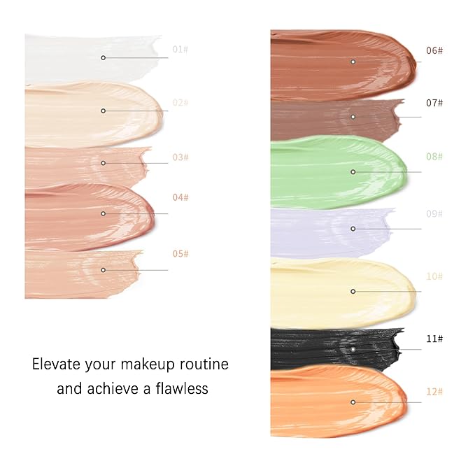 Mallofusa Single Color Face Makeup Concealer Foundation Palette 0.49oz