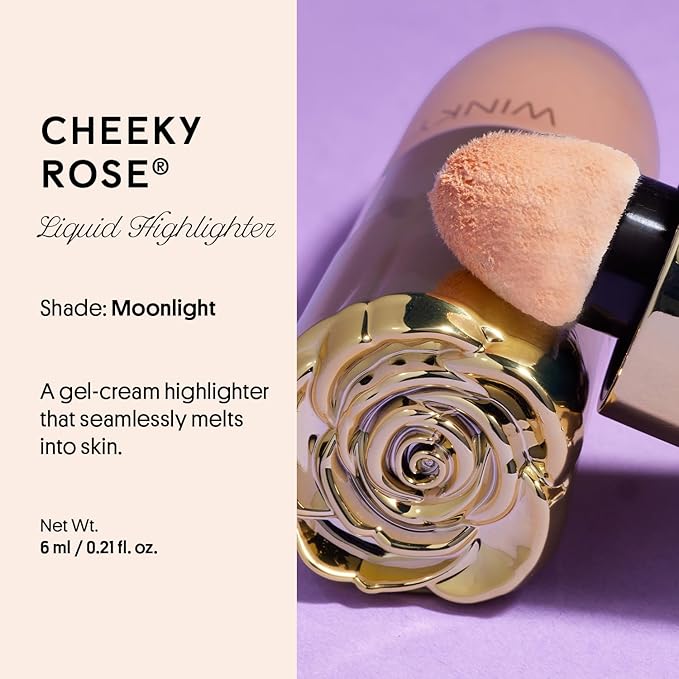 Winky Lux Cheeky Rose Liquid Highlighter, Gel Cream