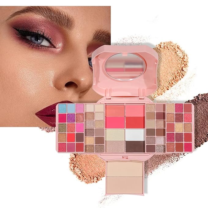 Makeup Eyeshadow Palettes,64 Colors Protable Multifunction Blush Highlighter