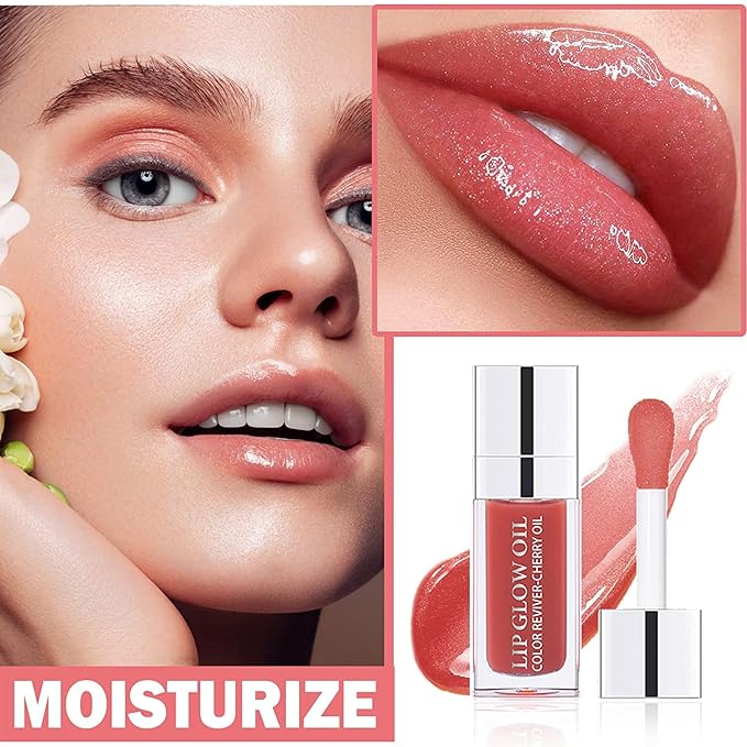 Hydrating Lip Glow Oil 7 Colors Moisturizing Lip Hydrating