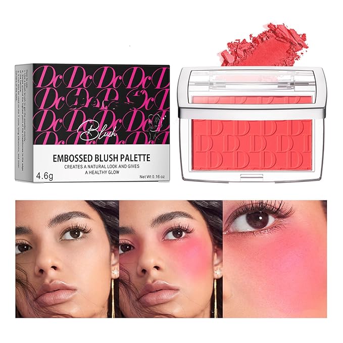 MAEPEOR Embossed Blush 6 Colors Smooth Blendable Face