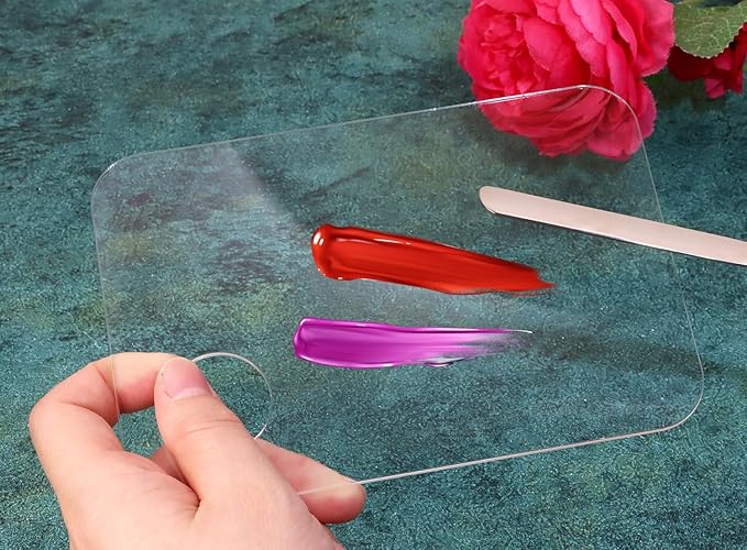 1set Plastic Makeup Mixing Palette and Spatula Cosmetic