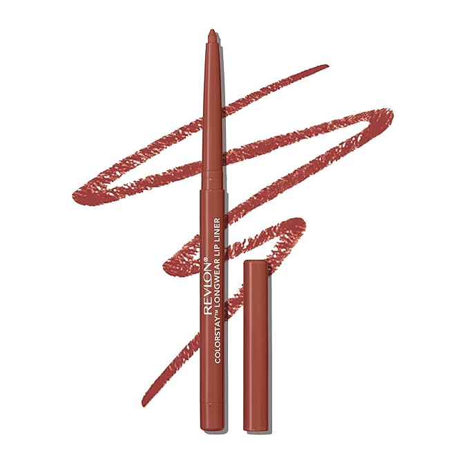Revlon Colorstay Lip Liner Makeup with Built-In Sharpener, Longwear Rich Colors, Smooth Application, 635 Sienna, 0.01 oz