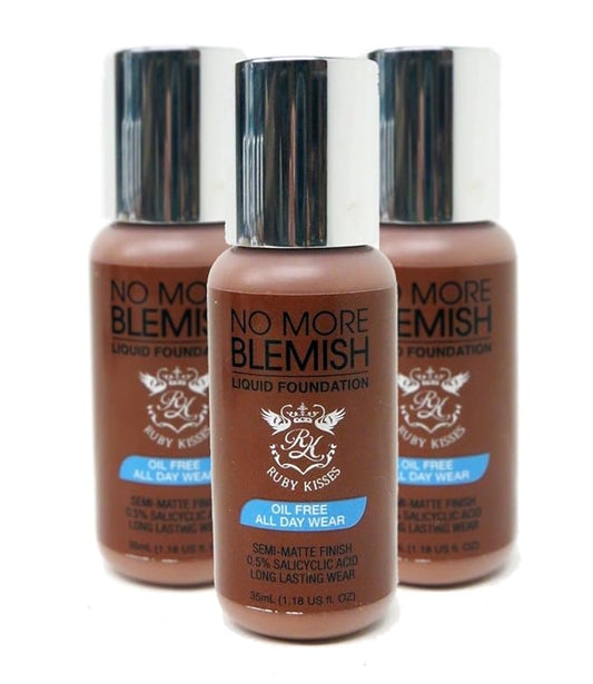 Ruby Kisses Liquid Foundation No More Blemish Oil-Free 1.18 Fl Oz