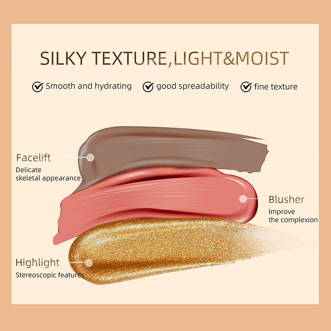 MAEPEOR Liquid Blush Stick Pink Cream Liquid Blush Cream Pink)