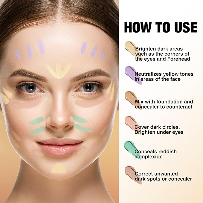 Contour Stick Corrects Skin Tone Bronzer Waterproof Sweat Concealer Natural