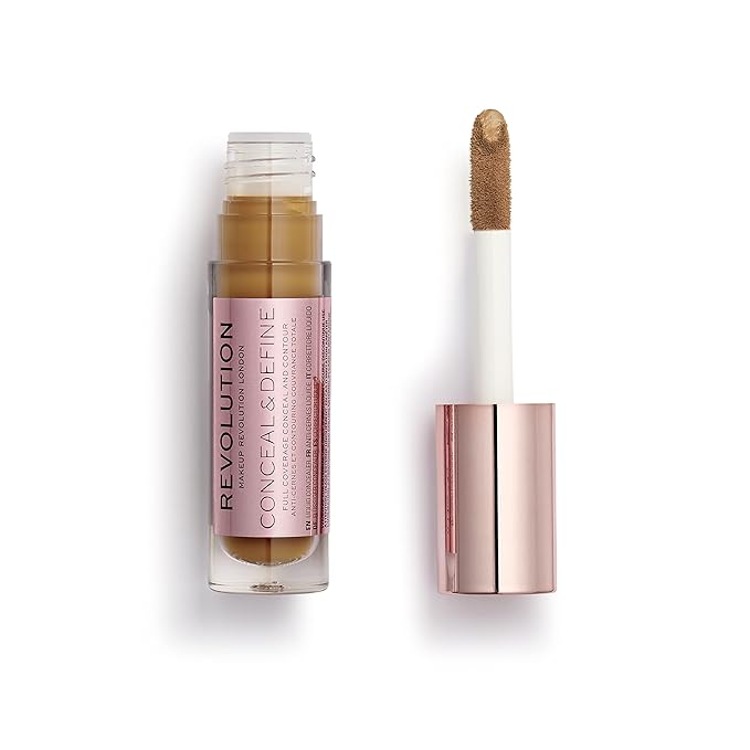 Makeup Revolution Conceal & Define Concealer, Full Coverage 4ml