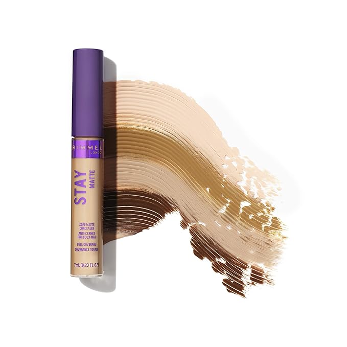 Rimmel Stay Matte Concealer, Buff, 0.23 Fluid Ounce of 2)
