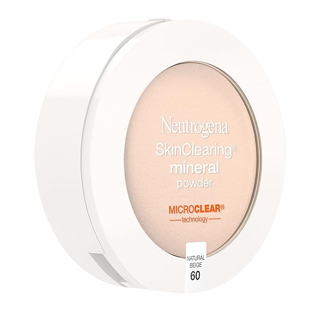 Neutrogena SkinClearing Mineral Acne-Concealing Pressed Powder Compact, Shine-Free 38 oz