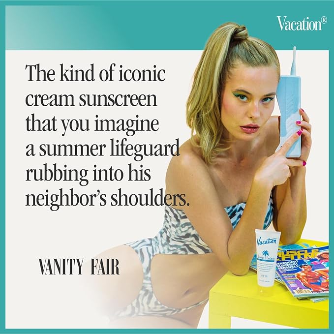 Vacation Classic Sunscreen Lotion SPF 30 3-Pack, Water Resistant Broad Spectrum Sunscreen Sun Block, Vegan Sun Tanning Lotion, Body Lotion with SPF, Travel Size Sunscreen, 3.4 fl. Oz. (Pack of 3)