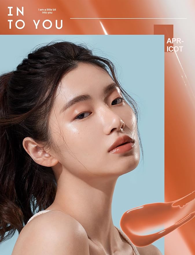 INTO YOU Lip Gloss Coco Liquid Moisturizing Lipstick Long Lasting Lip Stick Lip Stain Makeup Glitter Shine Non-sticky Lipstick for Women (CC01)