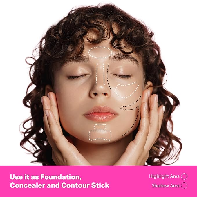 Ruby Kisses Natural Full Coverage 3-In-1 Stick Foundation.