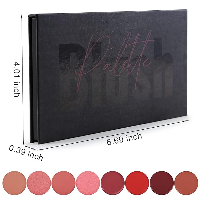 8 Colors Blush Palette,Vegan, Cruelty Free & Hypoallergenic,Women