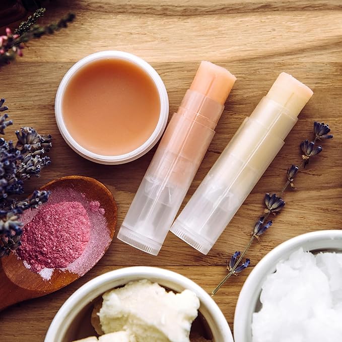 Lip Gloss Clear 50Pcs Empty Lipstick Tubes Transparent Plastic Empty Lip Balm Containers Lip Gloss Holders Empty Lip Gloss Container Bulk