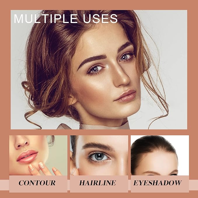 MEICOLY Contour Palette,Shimmer Highly Pigmented Face Powder,Silky Smooth Soft Grey