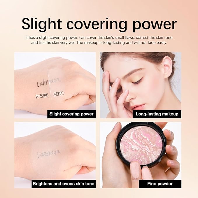 Baked Powder Contour Makeup, Brighten Bronzer Powder, Highlighter
