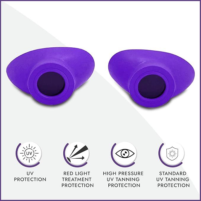 Super Sunnies Slim Flex UV Eye Protection, FDA Compliant Individual Tanning Goggles Eyeshields
