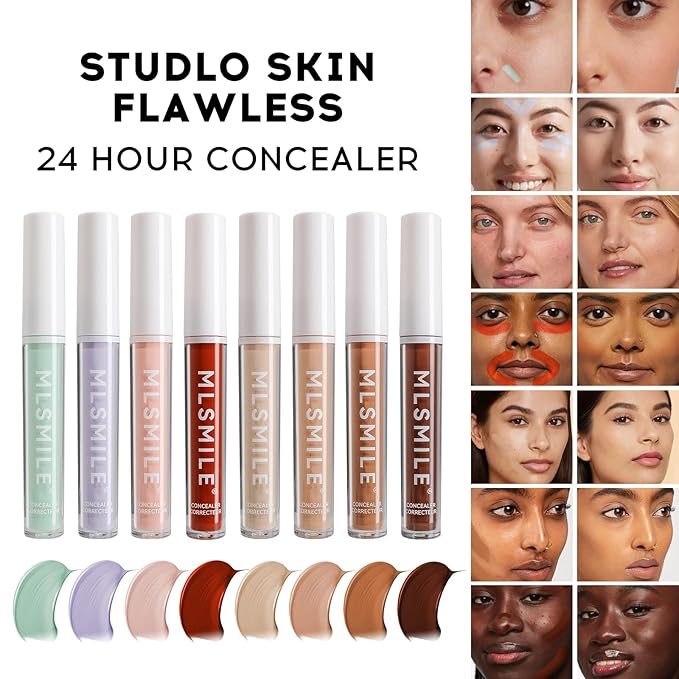Color Liquid Contour, HD Studio Skin Flawless Water-Based Concealer, 04