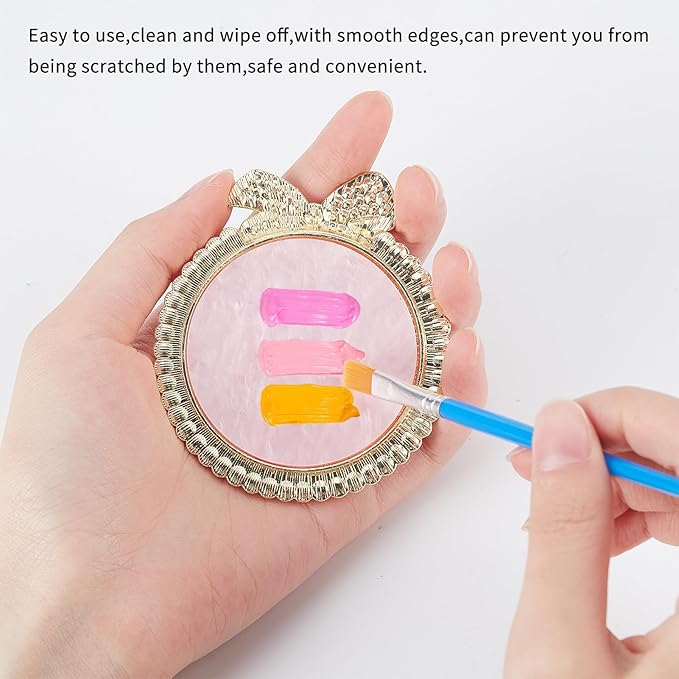 NICENEEDED 2 PCS Resin Nail Art Palette, Nail