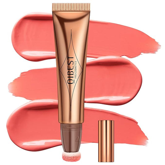 Mysense Liquid Blush Beauty Wand,Gel Cream Blush Stick -Peach Pink