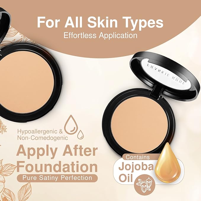 Frankie Rose Cosmetics Powder Foundation – Full Coverage Grams (Porcelain)